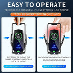 Q3 Smart Sensor Car Phone Wireless Charger | 15W Fast Auto-Clamping Qi Car Mount detail view