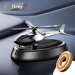 Solar Car Air Freshener Helicopter Decor | Solar Rotating Aromatherapy for Car Interi alternate view