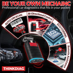 THINKCAR Thinkdiag HOT Version All System Diagnostic Tool 16 Resets Service ECU Coding Bi-Directional OBD2 Scanner 1 Year Free
