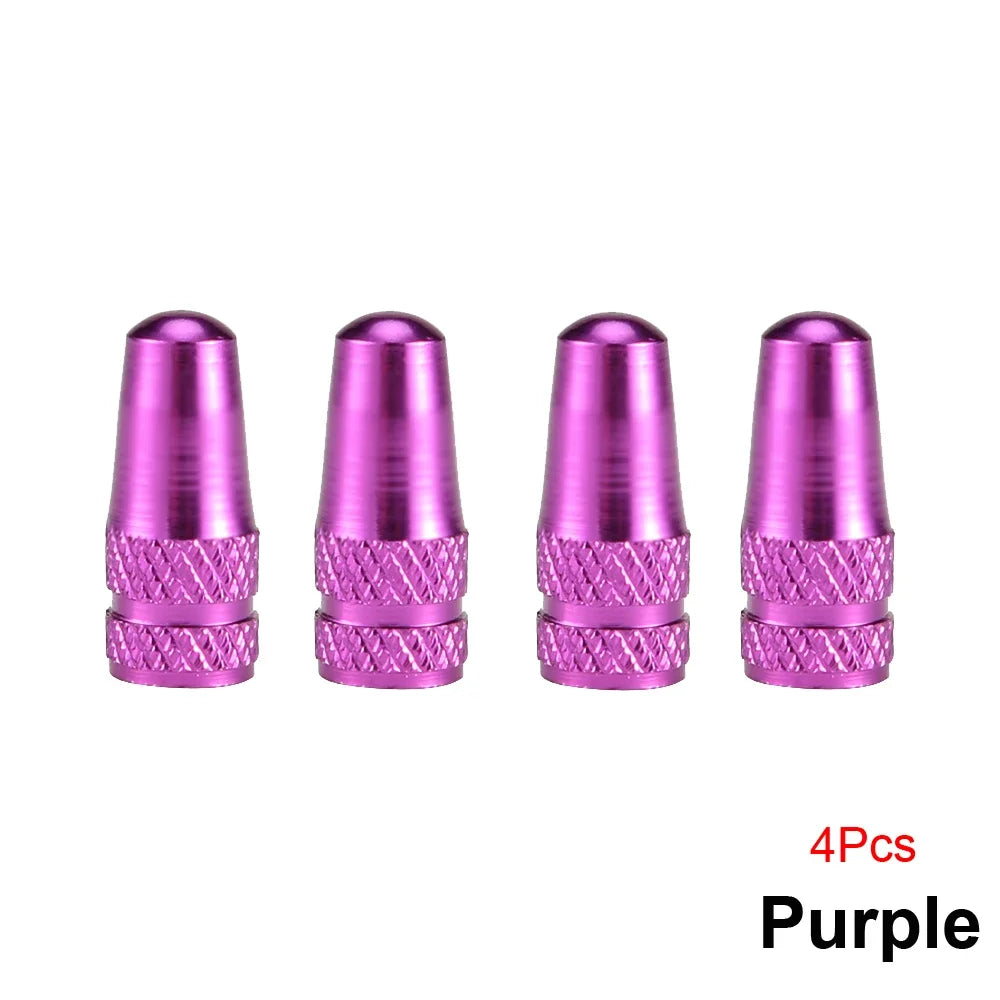 4Pcs/Set Aluminum Alloy Road MTB Track Racing Bike Tube Tyre Bicycle Tire Wheel French V detail view