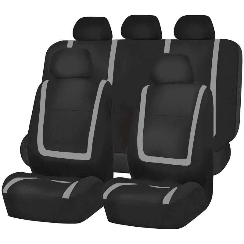 Full Set Car Seat Cover Fabric Universal Polyester Breathable Washable Suitable For C alternate view