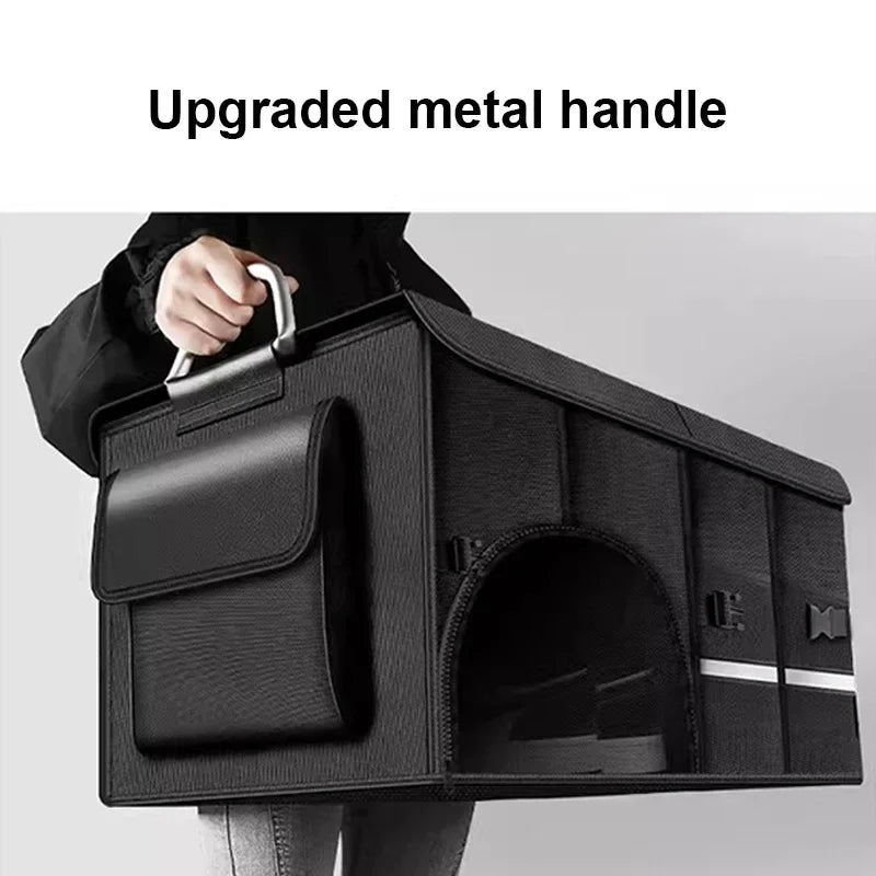 Foldable Trunk Storage Box Waterproof Oxford Cloth 110L lifestyle view