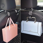 Rhinestone Decor Car Seat Back Hook Hanger Universal Bling Diamond Vehicle Auto Headre close-up view