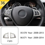 Car Styling For BMW X5 X6 E70 E71 Console Gearshift Frame Decorative Trim Strips St additional angle