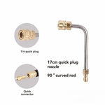Full Metal Bent Rod | 1/4 Quick Connect Cleaning Rod for Car and AC detail view