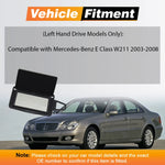 Car Left Right Sunshade  Sun Visor Panel Makeup Mirror Glass Cover For Mercedes-Benz E Class W211 2003 2004 2005 2006-2008 LHD