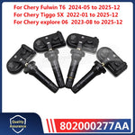 802000277AA Tire Pressure Sensor 4PCS TPMS 433MHz for Chery OMODA 5 Tiggo 7 PLUS EXEED LX