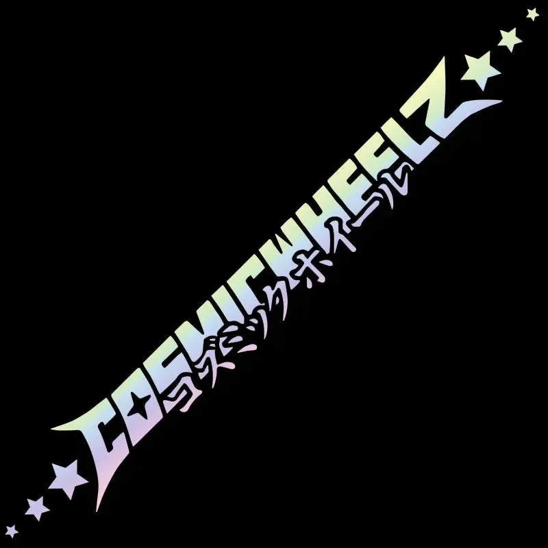 Cosmicwheelz Letter JDM Car Stickers for Automobile Front Windshield and Rear Windscreen detail view