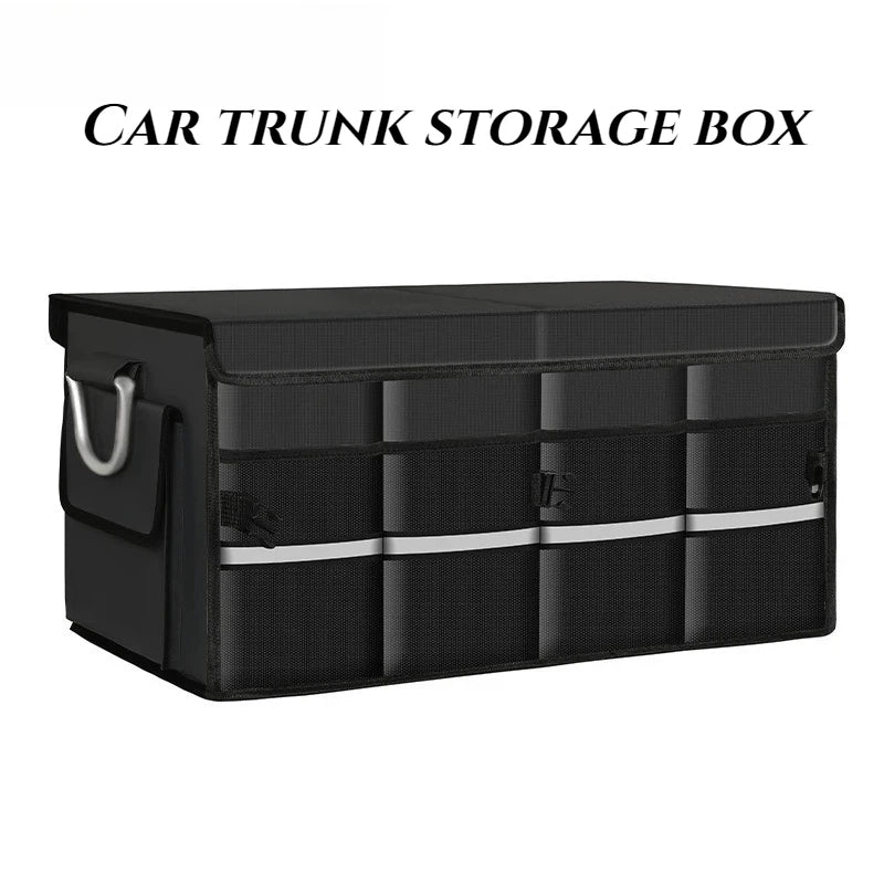 Foldable Waterproof Oxford Cloth Car Trunk Storage Organizer close-up view
