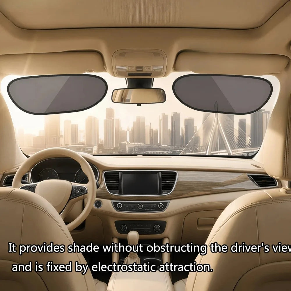Car Side Window Sun Shade UV Blocking Anti-Glare Cover detail view