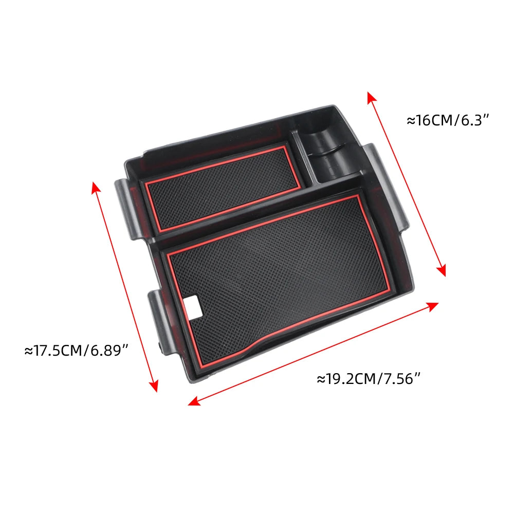 For Hyundai Tucson 2025 2026 Armrest Storage Box Center Console Organizer Tray Plate Container Car Interior Accessories