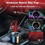 Smart Car Air Freshener Adjustable Car Smell Air Freshener Automatic Car Scent Starry Sky Ceiling Ambient Light Car Accessories