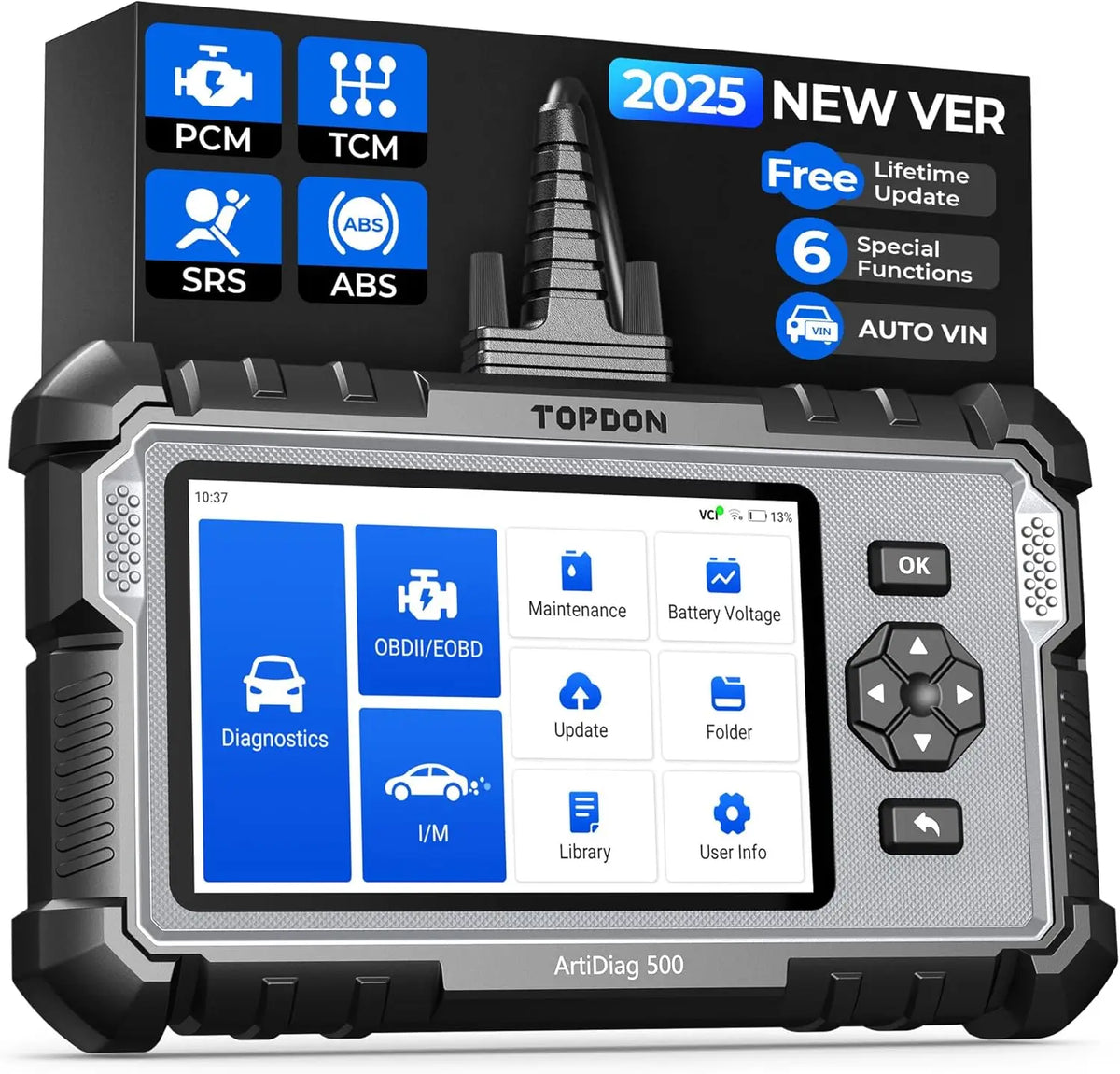 OBD2 Scanner TOPDON ArtiDiag500 Car Diagnostic Tool 4 Systems OBD2 Diagnostic Scanner Engine ABS SRS Airbag Auto Scan Tool Code