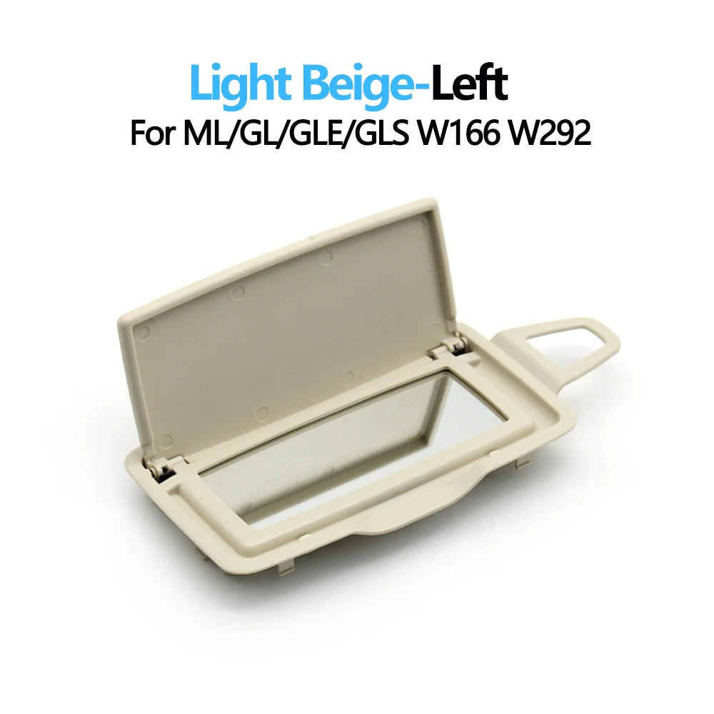 W166 W292 Car Sun Shade Visor Makeup Cosmetic Mirror Cover For Mercedes Benz ML GL GLE GLS Class ML300 ML350 ML400 GL350 GL400