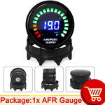 Digital Air Fuel Ratio Gauge 52mm | Narrowband O2 Sensor for 12V Car Voltmeter 2 in additional angle