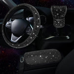 3Pcs Car Accessories Set for Women Steering Wheel Cover Gear Shift Cover Armrest Pad lifestyle view