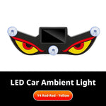 2026Solar LED Devil Eyes Windshield Warning Flashing Signal Indicator Car LED Ambient Lights with Suction Cup for Auto Window