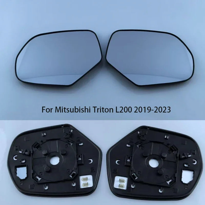 For Mitsubishi Triton L200 2019-2023 Car Accessories Rearview Mirror Lenses Side Mirrors Reflective Lens Glass with Heating
