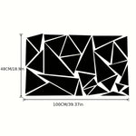 1pc Freestanding Triangles Graphics Car Sticker Decal Decoration SUV Truck Vehicle additional angle