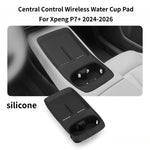 For Xpeng P7+ 2024-2026 Car Central Armrest Storage Box Wireless Charging Silicone additional angle