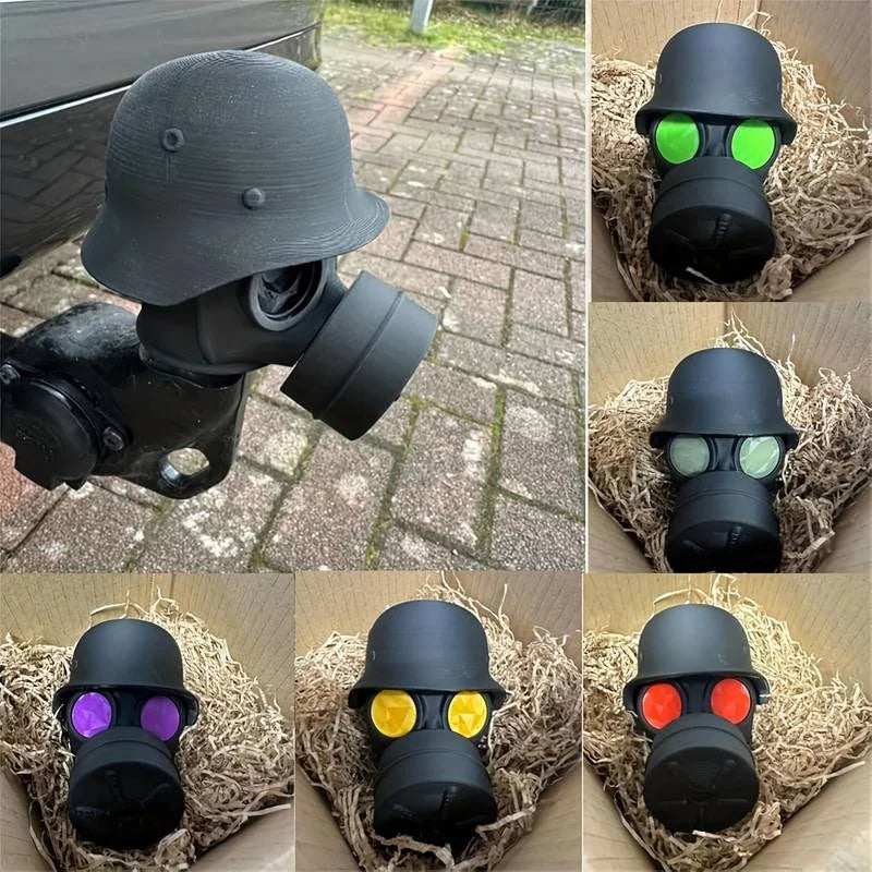 Trailer Hitch Cover With Steel Helmet Heavy Duty Trailer Coupler Hitch Cover Universa lifestyle view