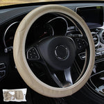 [FE] [FE] Universal Auto Car Steering Wheel Cover Leather Breathable Anti-slip 38cm alternate view