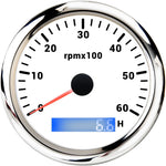 85mm Tachometer with LCD Hour Meter | 7 Color LED Backlight for Marine Boat Car alternate view