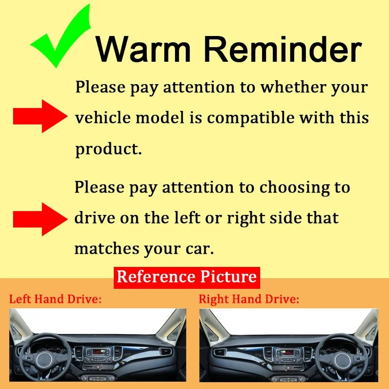 Car Dashboard Mat for Dodge Challenger 2015-2023 Dashmat Sunshade Protective Carpet D alternate view