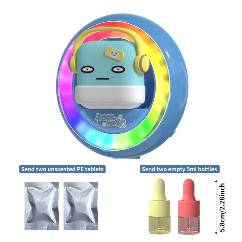 RGB Voice-Controlled Car Air Vent Rhythm Light | Aromatherapy Diffuser with 2 Unscented detail view