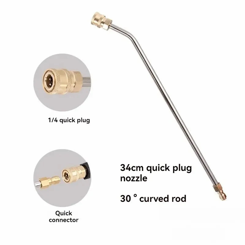 Full Metal Bent Rod | 1/4 Quick Connect Cleaning Rod for Car and AC alternate view