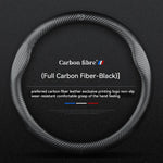 Carbon Fiber Leather Steering Wheel Cover | Mazda 3 5 6 CX30 CX5 CX8 MX5 RX8 RX7 close-up view