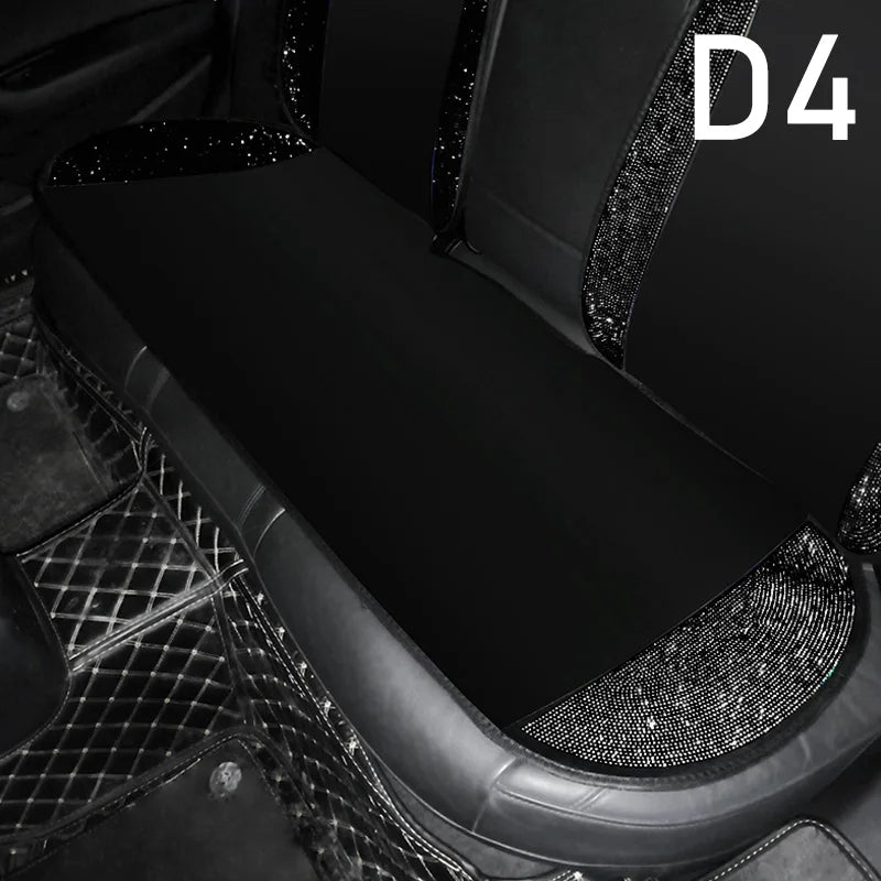 Ladies Car Interior Accessories Shiny Diamond Universal Car Seat Cover Fashion Luxury lifestyle view
