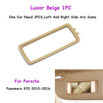 970 2010-2016 Car Front Sunshade Bezel Sun Visor Cover Frame Makeup Vanity Mirror Holder Outer Panel For Porsche Panamera