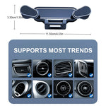 BLALION Car Phone Holder Gravity GPS Support 360 Degree Rotatable Anti Shaking Car Air V detail view