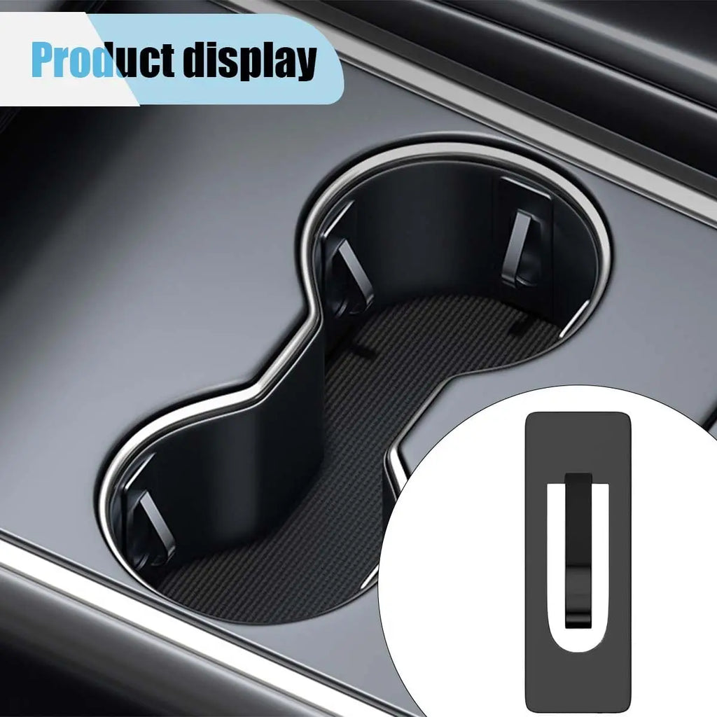 Car Cup Holder Position Limiter | Anti Shake Cup Slot Insert with Self Adhesive Pad lifestyle view