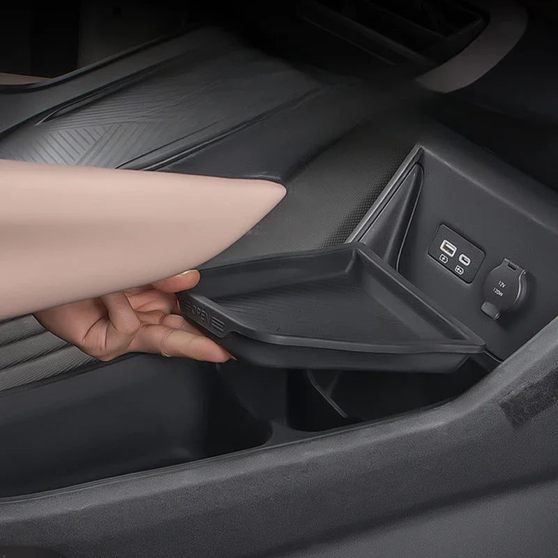Car Central Control Storage Box For BYD Seagull Armrest Double Storage Box Silicone Inte detail view