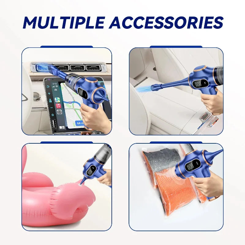 Lenovo 9500000 PA Wireless Vacuum Cleaner — Dual-Use Car & Home with Display Screen alternate view