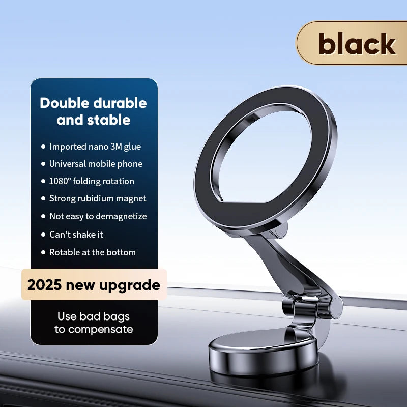 Magnetic Car Phone Holder 360° Rotation Foldable For iPhone 12-16 detail view