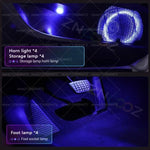 Chrysler Pacifica RT/T RGB Interior Ambient Light Kit – Bluetooth App Control, Musi additional angle