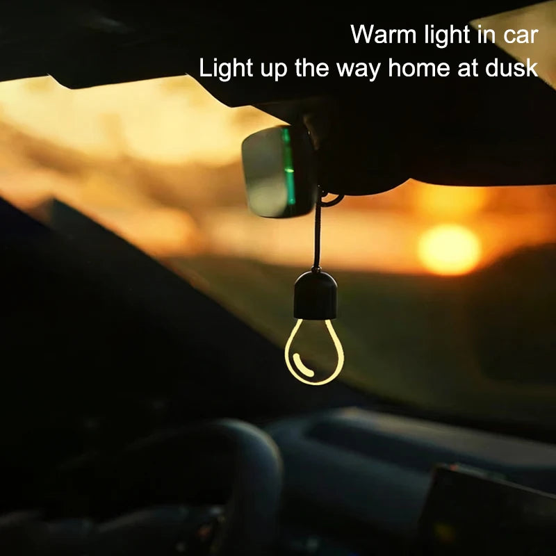 Latest Portable Hanging Auto Interior Glow Pendant Led Retro Small Bulb Car Hanging O alternate view