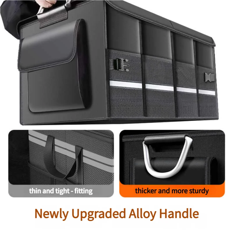 Foldable Car Trunk Organizer 72L Waterproof Oxford Cloth close-up view