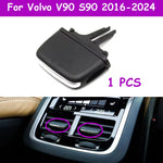 Interior Car Rear Air Conditioning AC Vent Grille Outlet Slider Knob Tab Clip Repair Kit For Volvo V90 S90 XC90 2016-2024