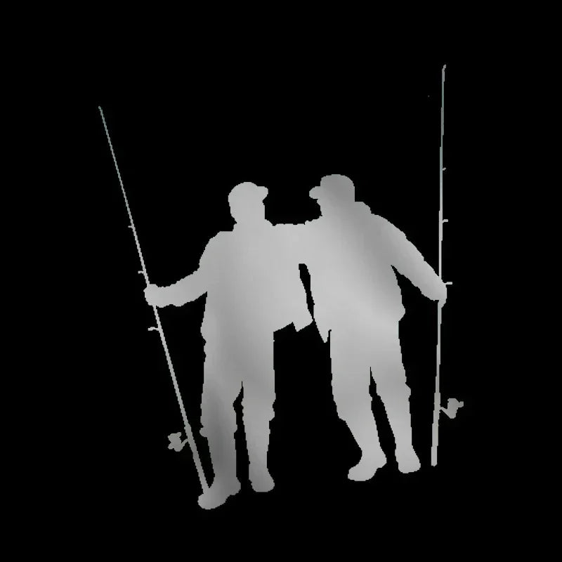 Personalized Stickers Car Stickers Good Friends Go Fishing Waterproof and Sunscreen Personalized Stickers PVC 16*14cm