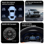 12.3-Inch Digital Instrument Cluster for Chevy GMC | Wireless CarPlay Speedometer Upgr close-up view