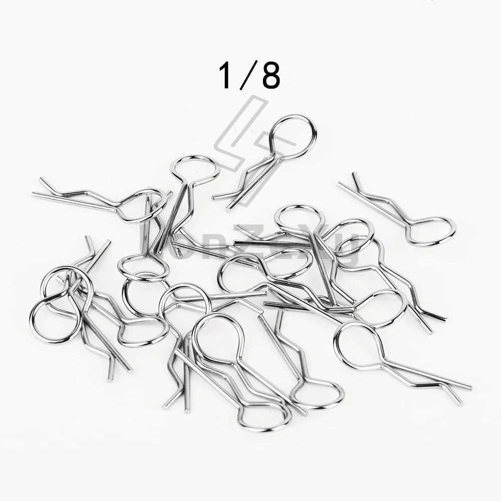 304 Stainless Steel R Clips for RC Car Body Shell additional angle