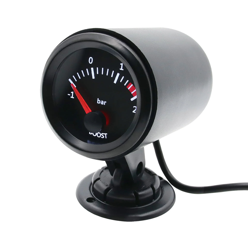 Car Gauge Racing Water Temp Oil Temp Air fuel ratio Fuel Volts 52mm 2 Inch With Sensor Red Pointed -1~2 Bar Oil pressure gauge