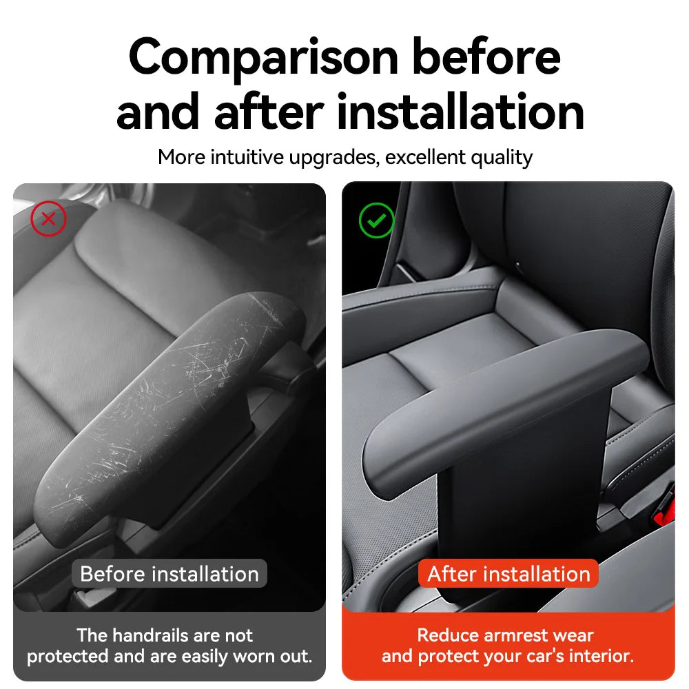 YZ For Tesla New Model YL 2025+ Silicone Second Row Seat Armrest Cover Car Interior P alternate view