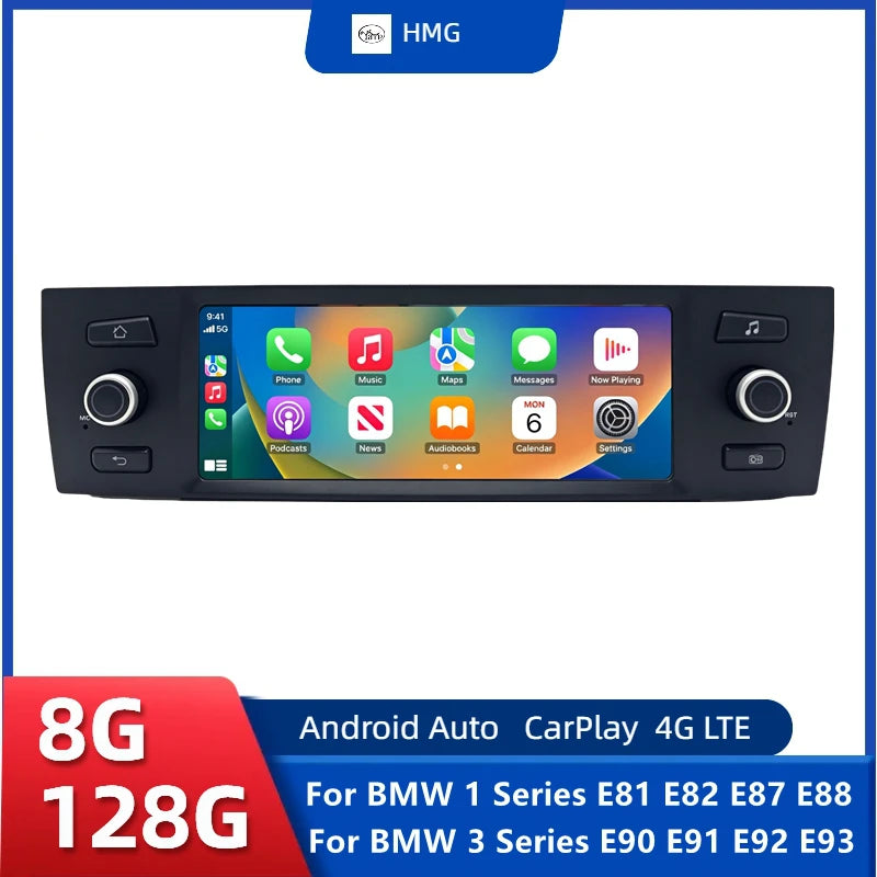 Wireless CarPlay Android Auto Car Radio For BMW 1 Series 3 Series E81 E82 E87 E88 E90 E91 E92 E93 Mu