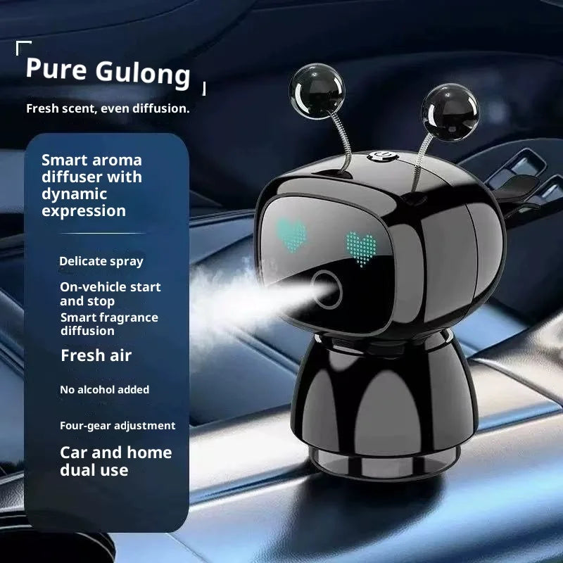 Creative Car Smart Aromatherapy Diffuser | Robot-shaped Air Freshener with Long-lasti lifestyle view