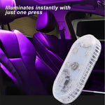 1 PC Multi Color Car Light Wireless LED Touch Light Roof Light Sensor Read Lamp Mini U close-up view